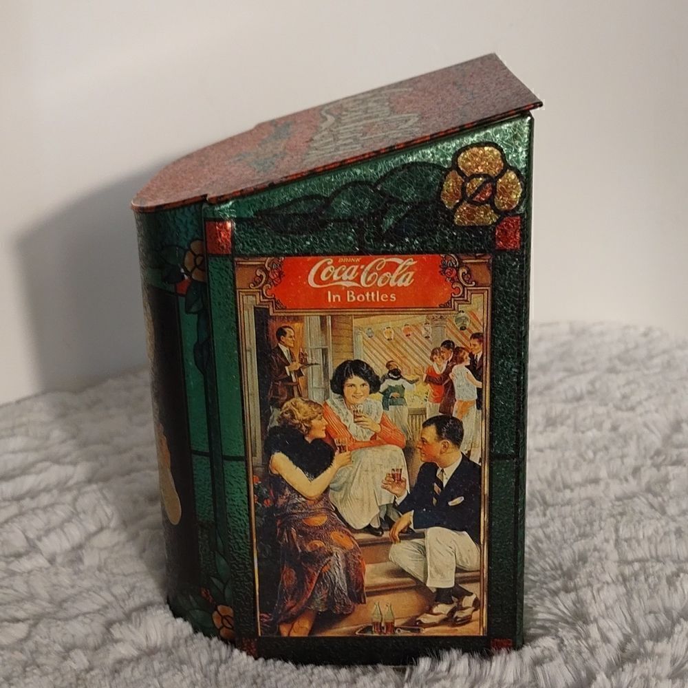 Vtg. 1995 Coca-Cola Slope Lid Tin - Picture 2 of 8